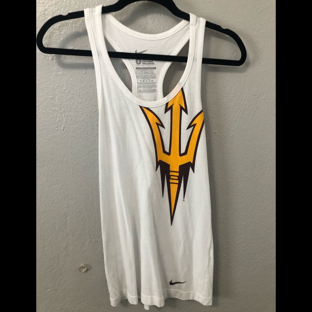 White ASU Nike tank
